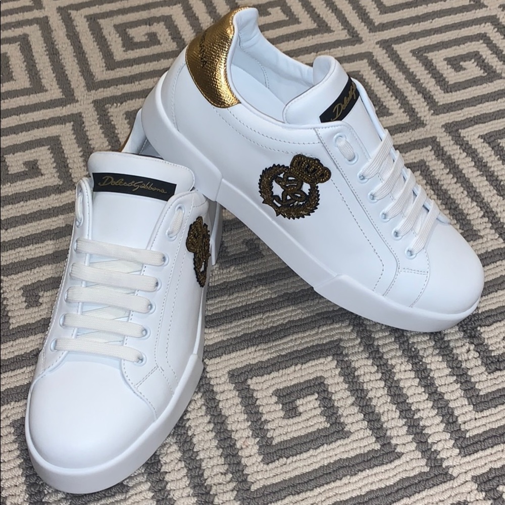 Dolce and Gabbana portofino sneakers with crown